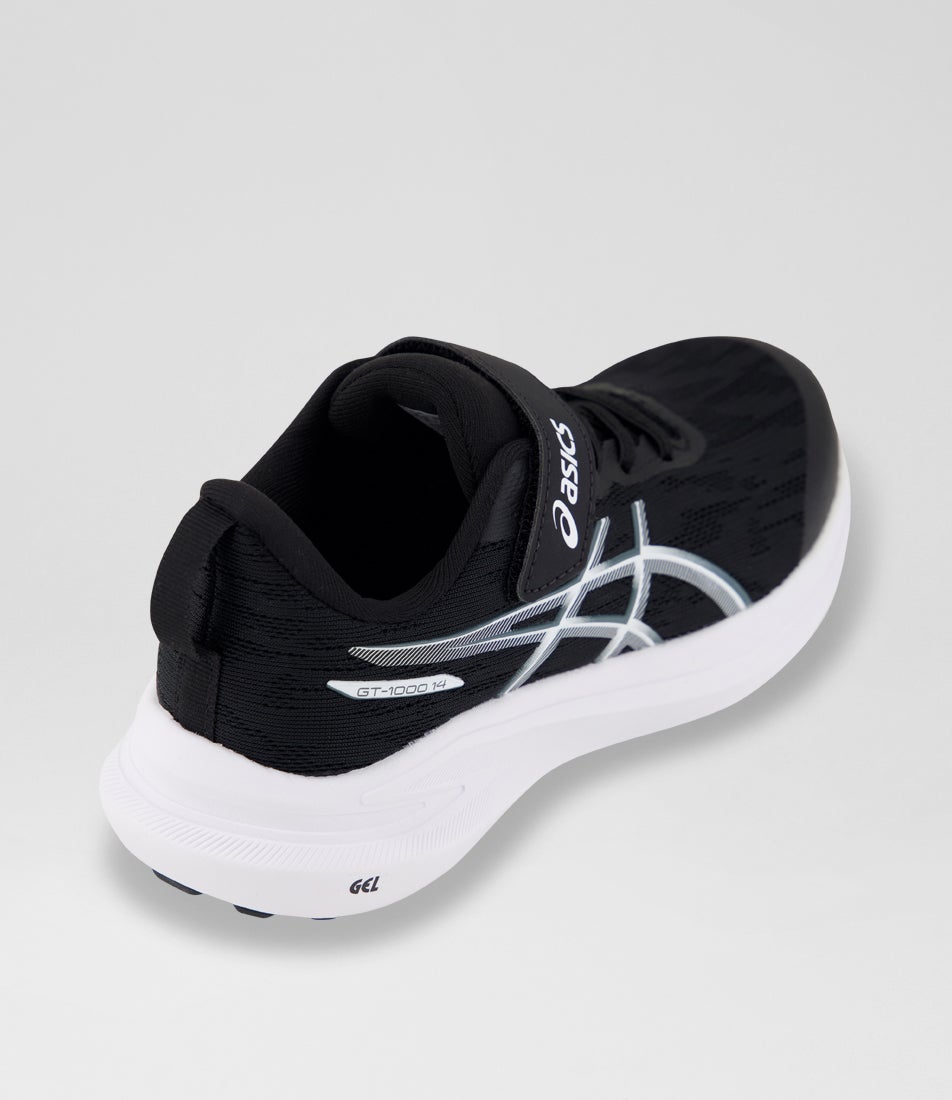 Gt-1000 14 Junior Black Steel Grey Mesh Sneakers