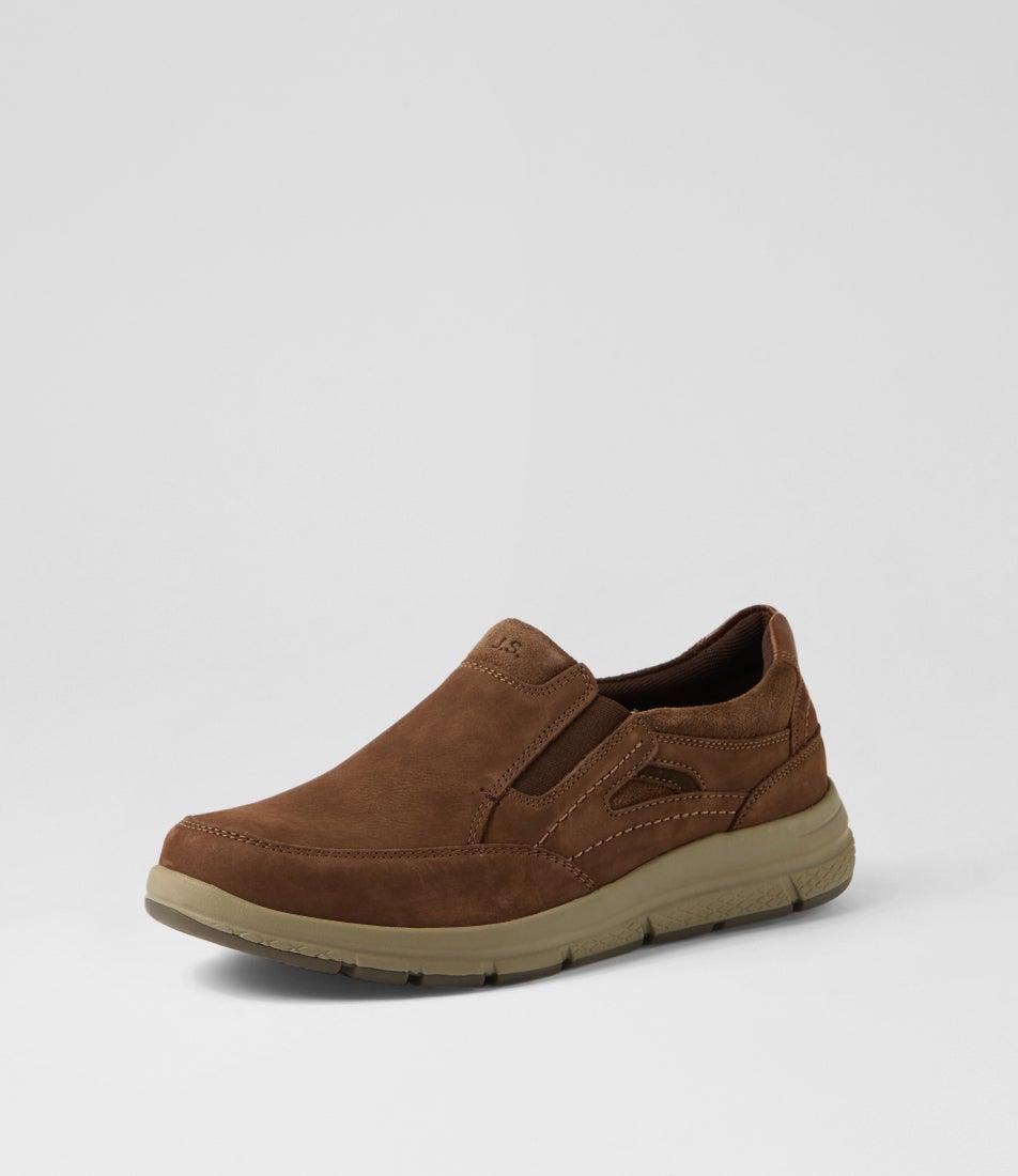 Giuseppe 09 Brandy Nubuck Flat Shoes