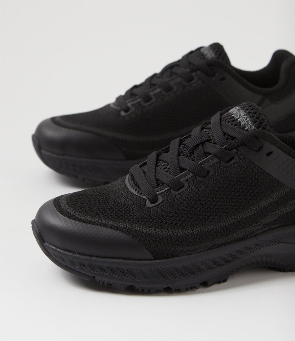 Comp Jnr B Lace Black Knit Sneakers