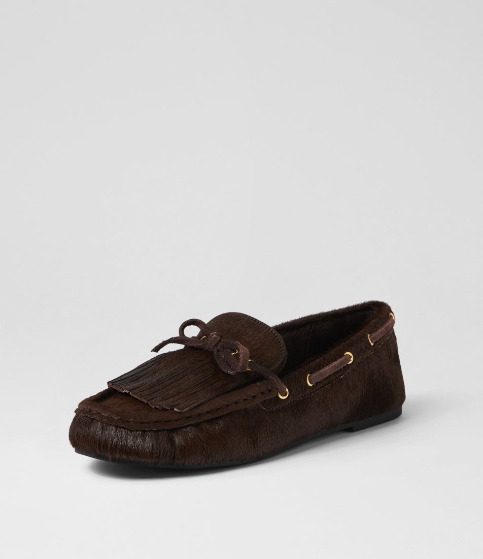 Eltin Choc Pony Boat Shoes