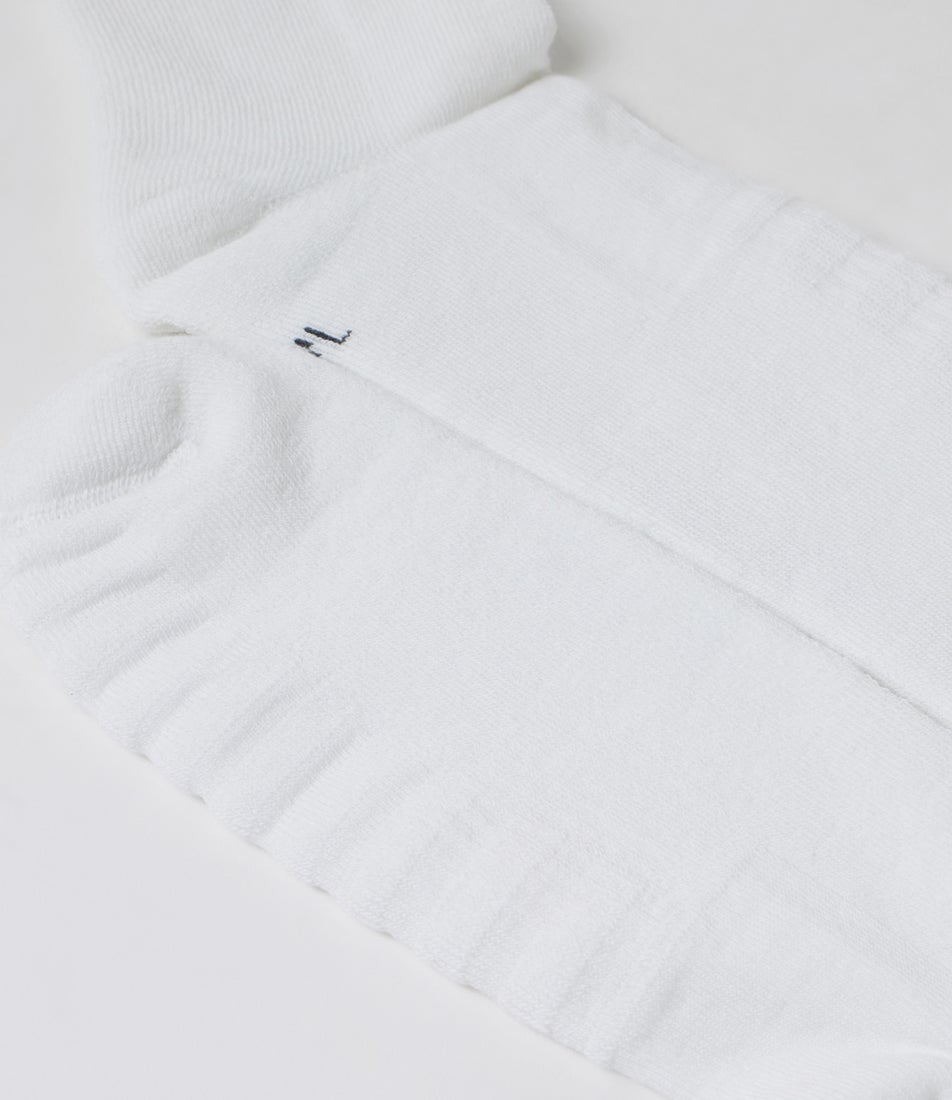 Double Doc White Organic Cotton Socks