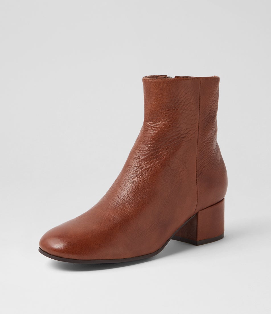 Birty Whiskey Leather Ankle Boots
