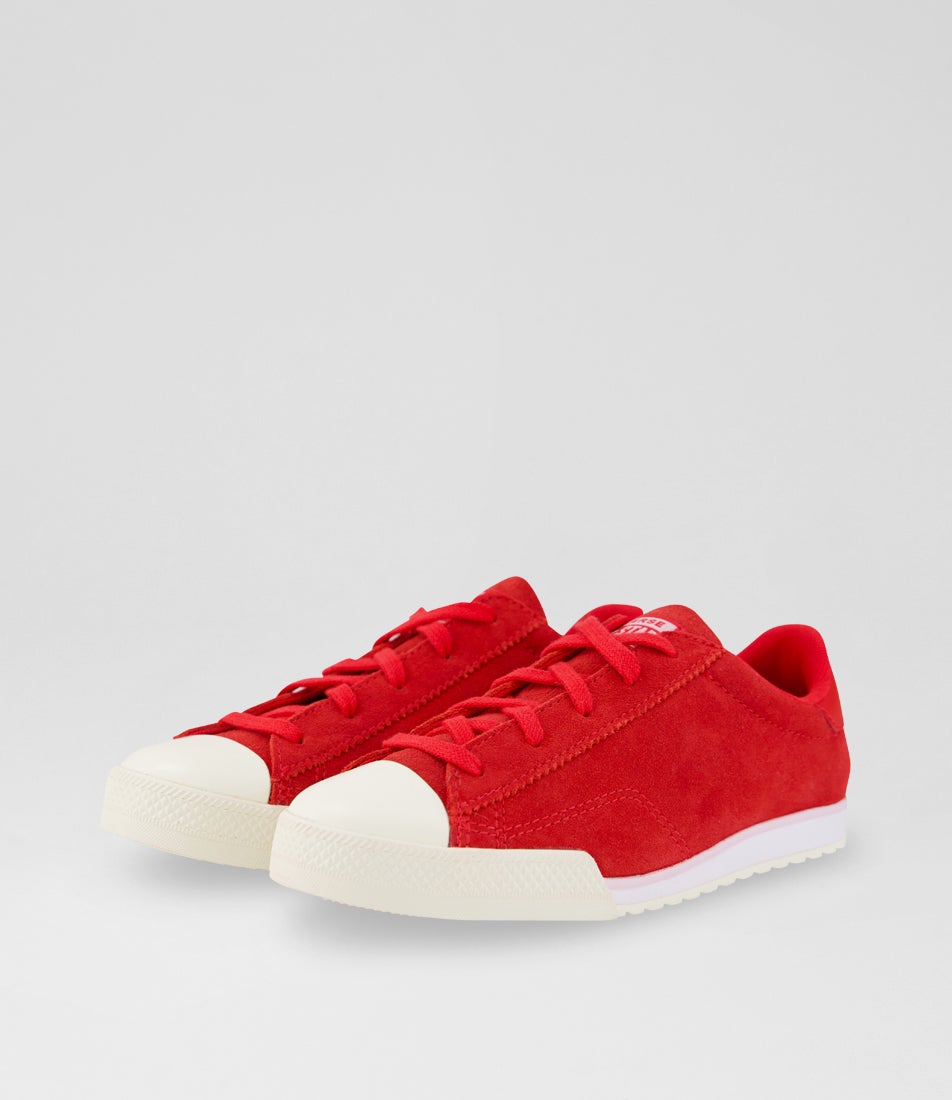 Chuck Lo Pro Junior Red New Found Bloom Suede Sneakers