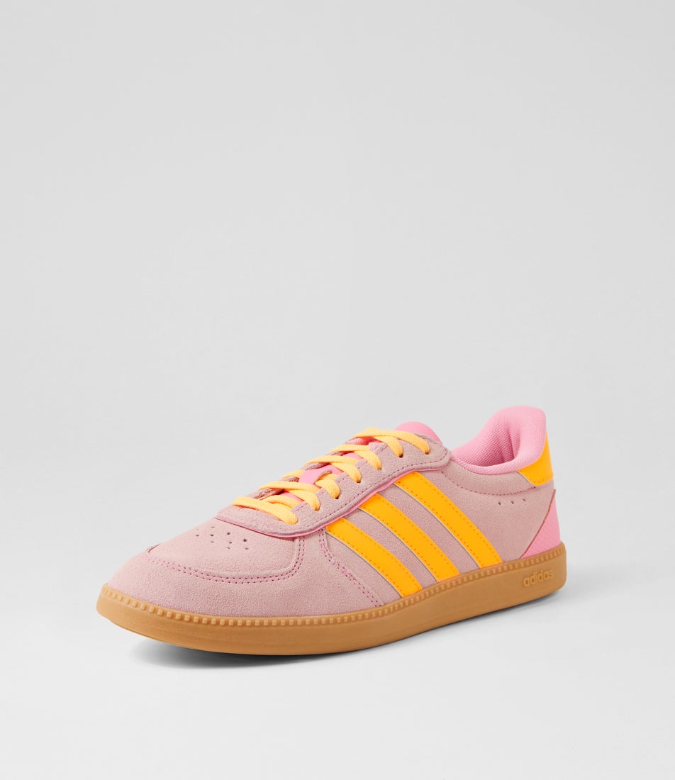 Breaknet Sleek W Bliss Pink Tangerine Fabric Sneakers
