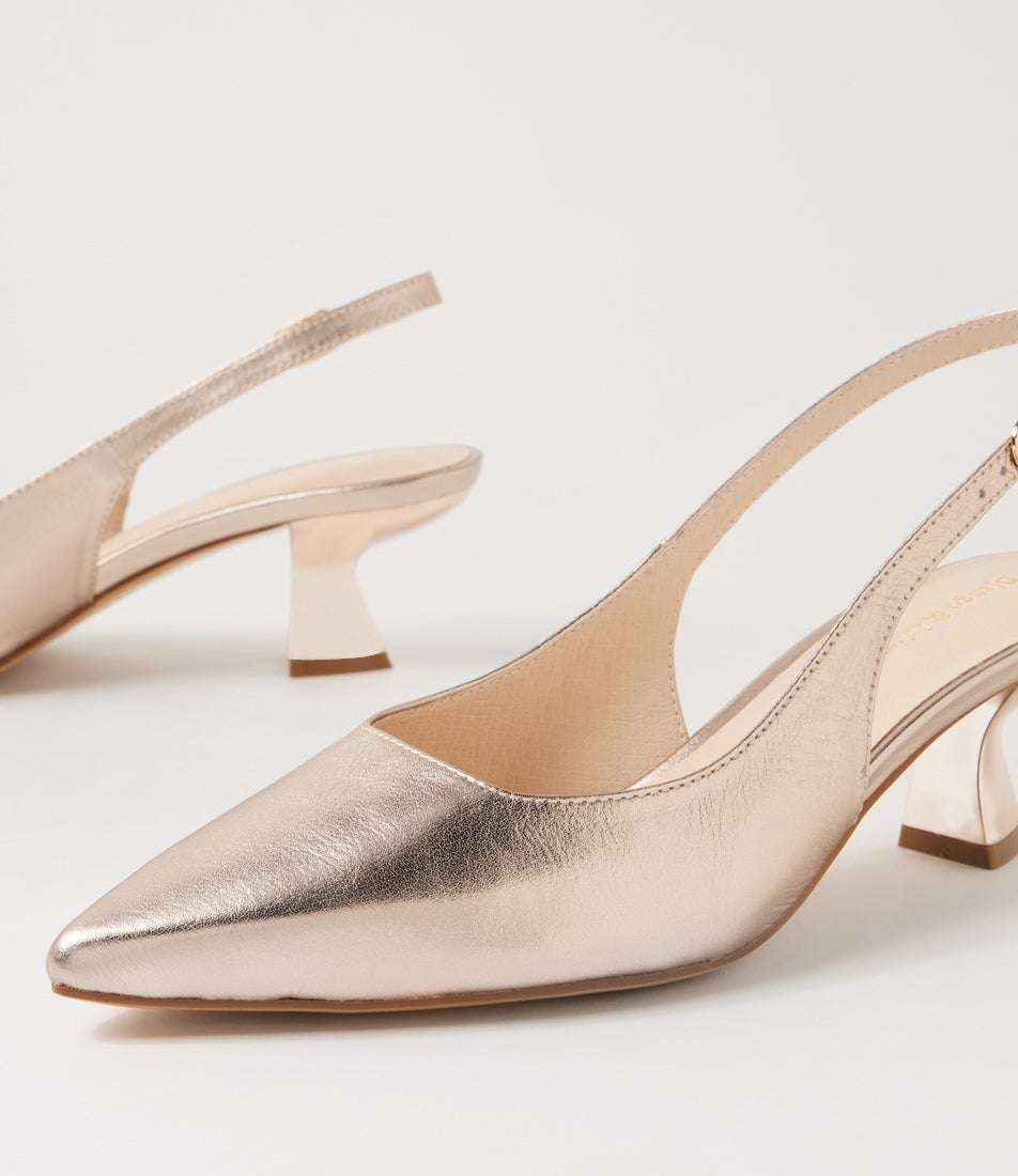 Linly Platino Leather Heels Linly Platino Leather Heels