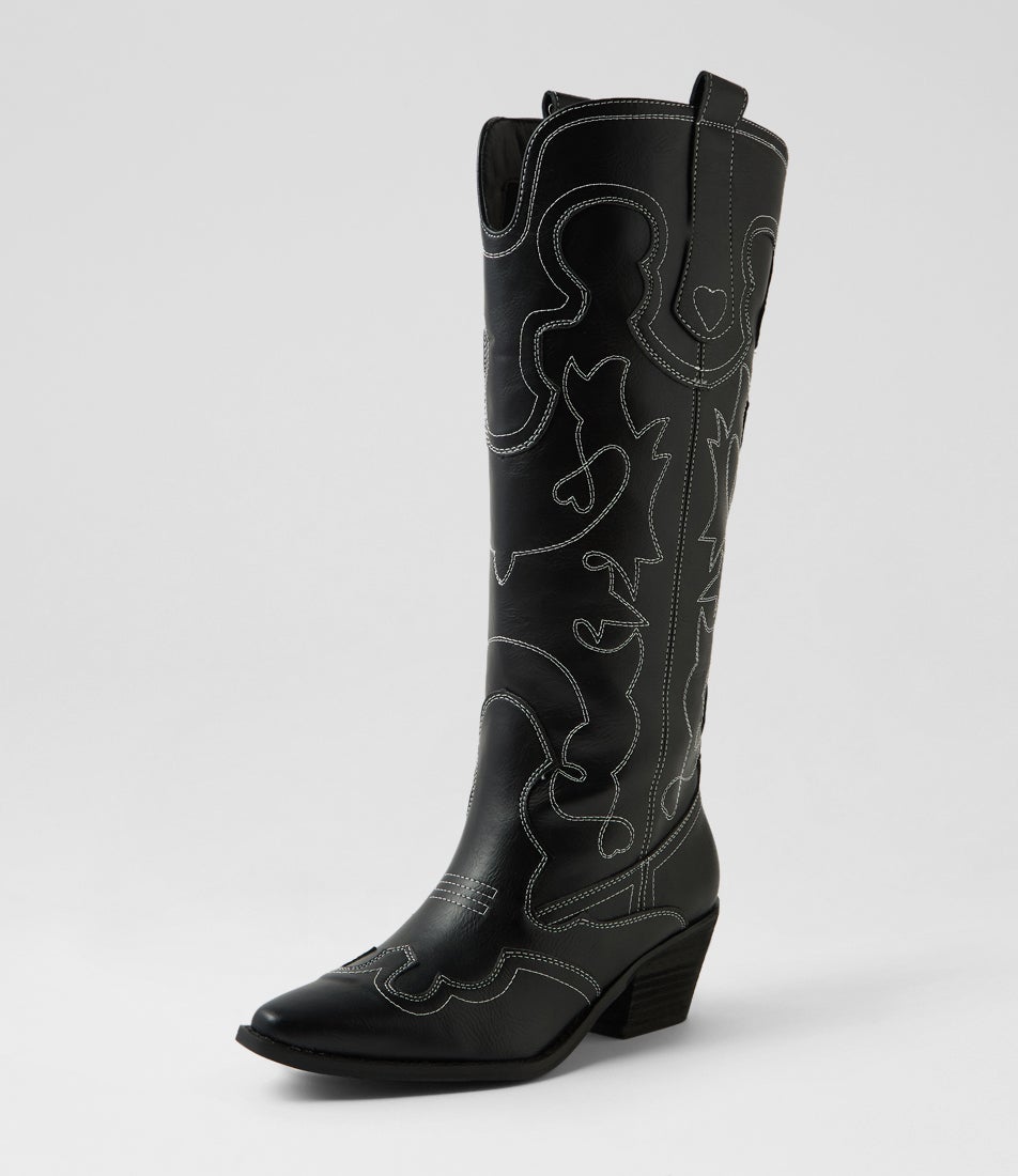Malvin Black Knee High Boots