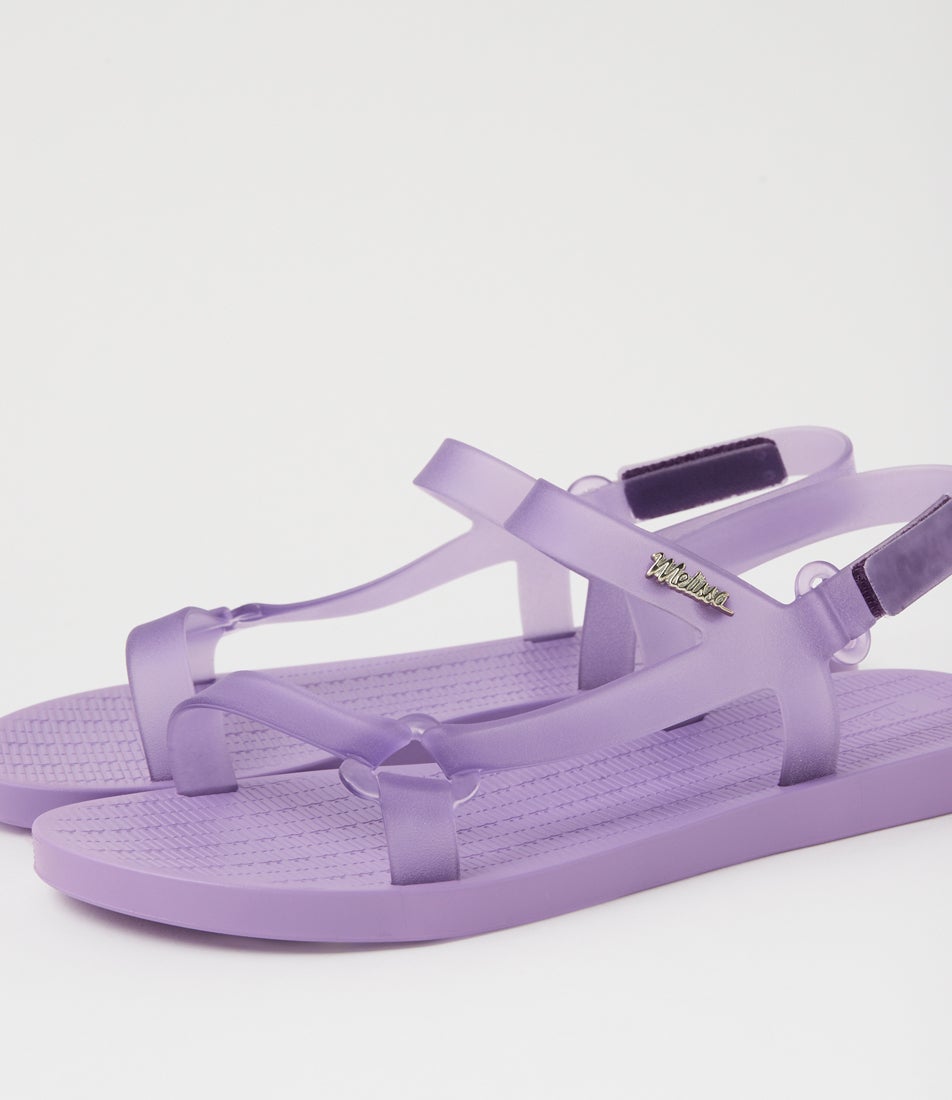 Melissa Sun Downtown Ad My Lilac Clear Pvc Sandals