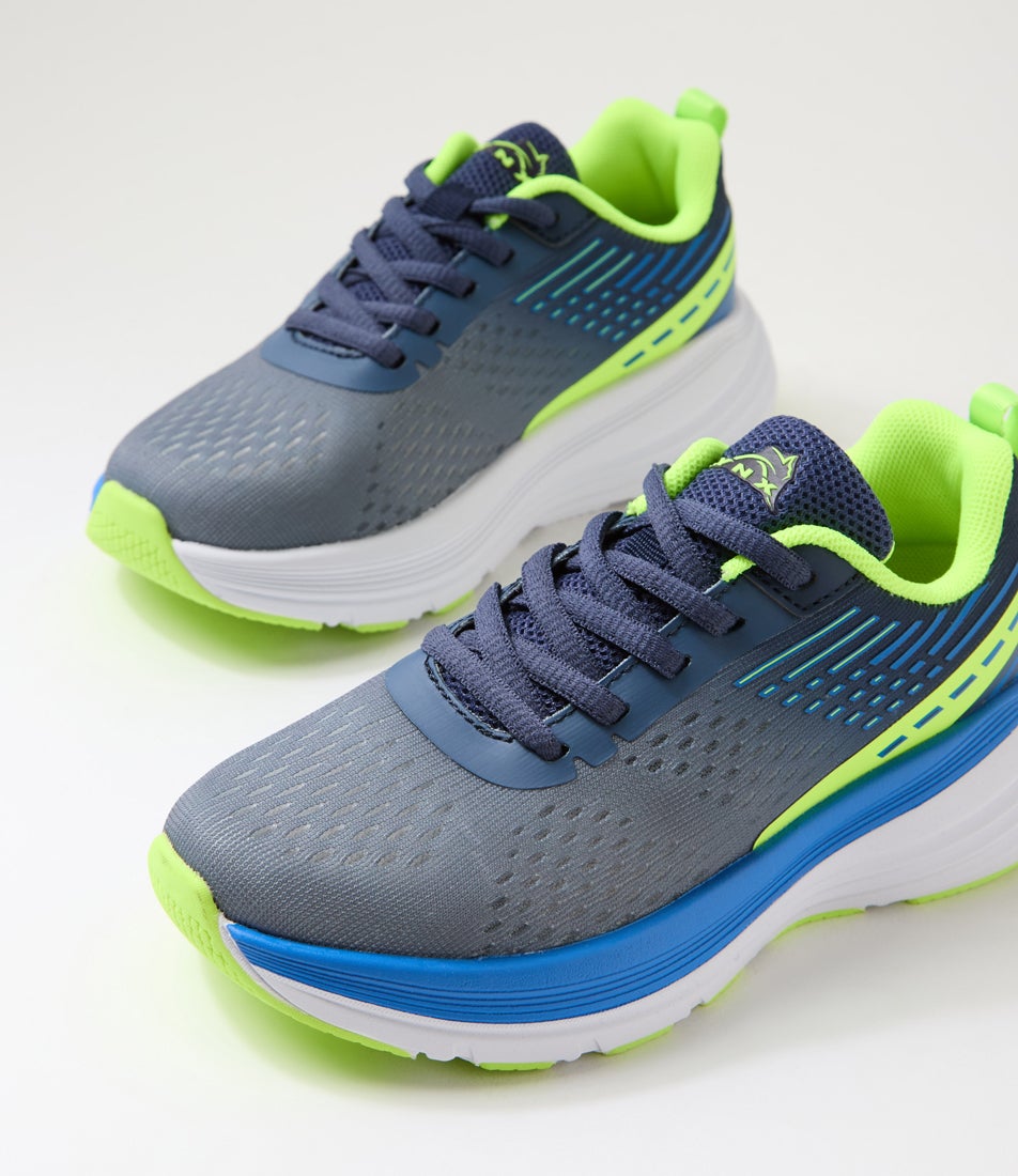 Phoenix Junior Lace Grey Mesh Sneakers