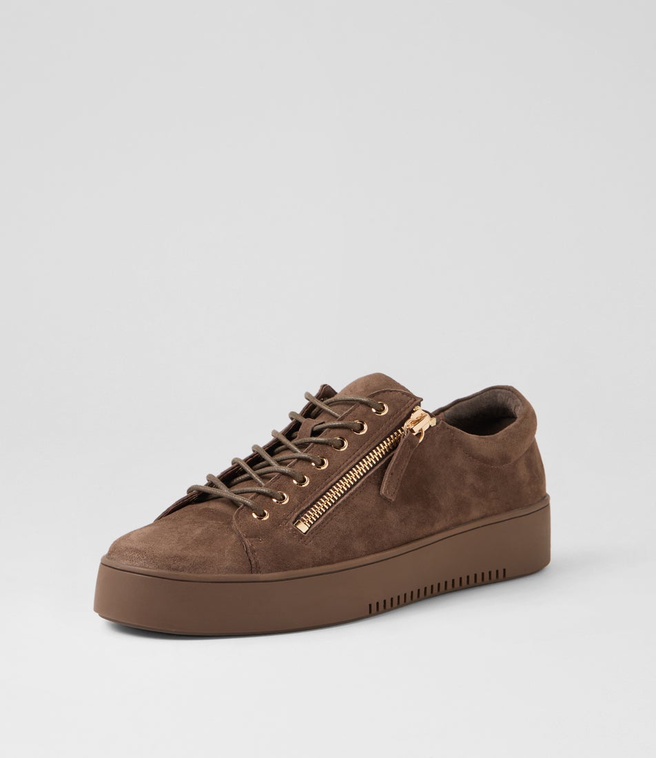 Laila Hot Choc Suede Sneakers