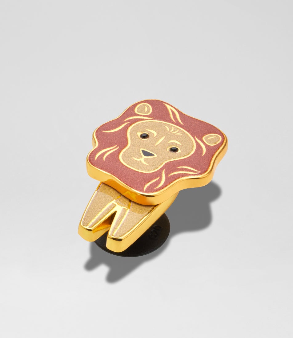 Lion Yellow Enamel Jibbitz