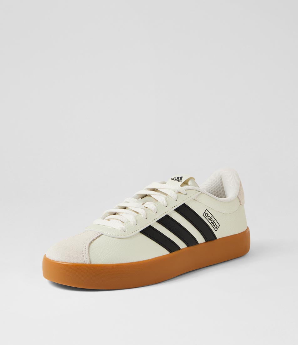 Vl Court 3 W Ice Gold Metallic Black Off White Sneakers