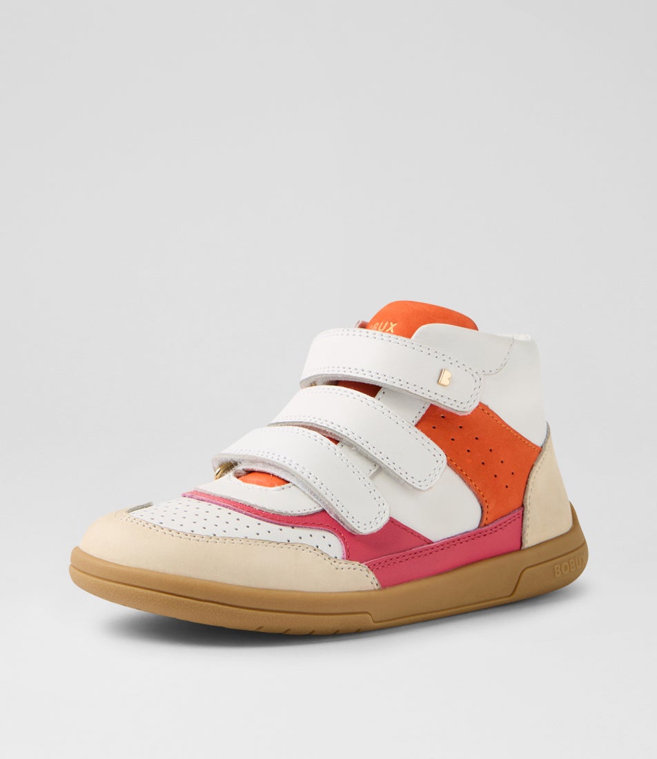Kp Harley Junior Red Raspberry Nasturtium Leather Ankle Boots