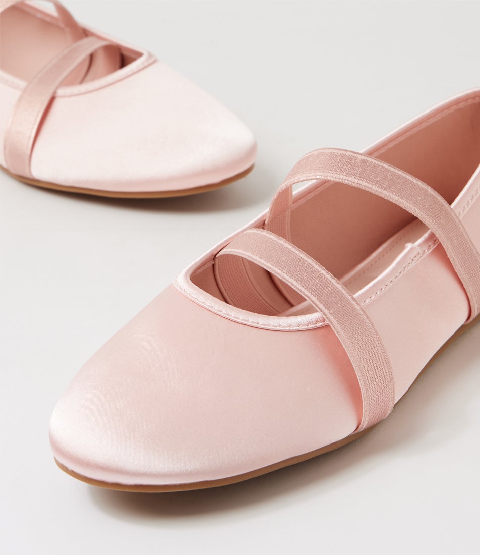 Dancer Blush Fabric Flat Shoes