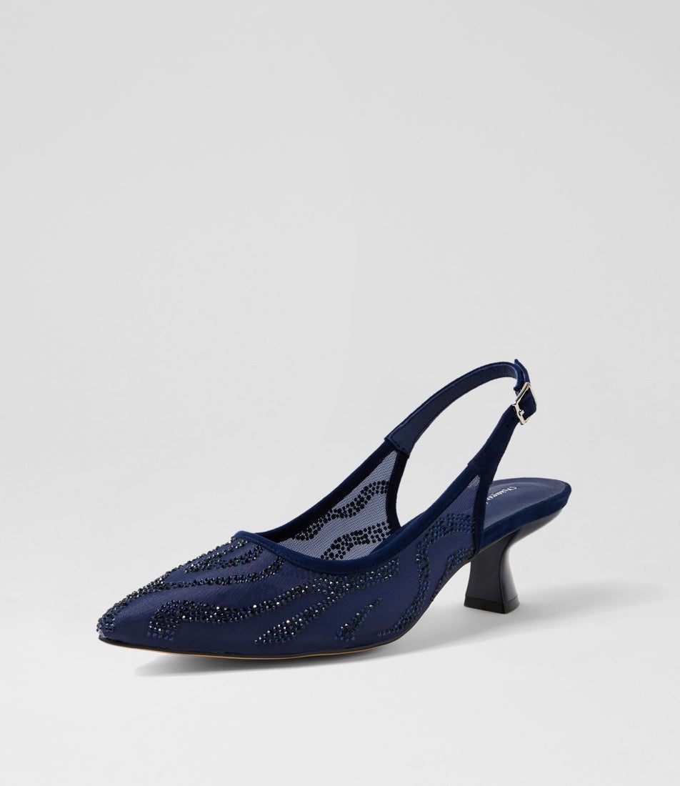 Lenship Navy Mix Heels