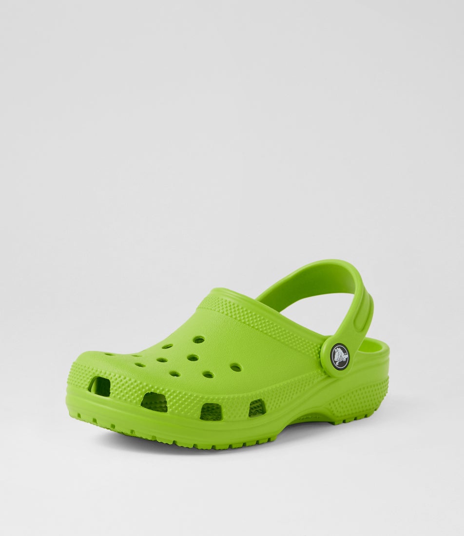 Classic Clog Junior Crocs Green Croslite Sandals