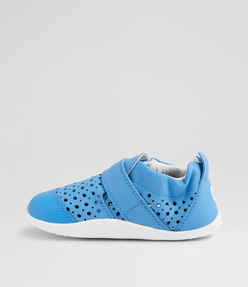 Xp Go Punch Infant Azure Leather Flat Shoes