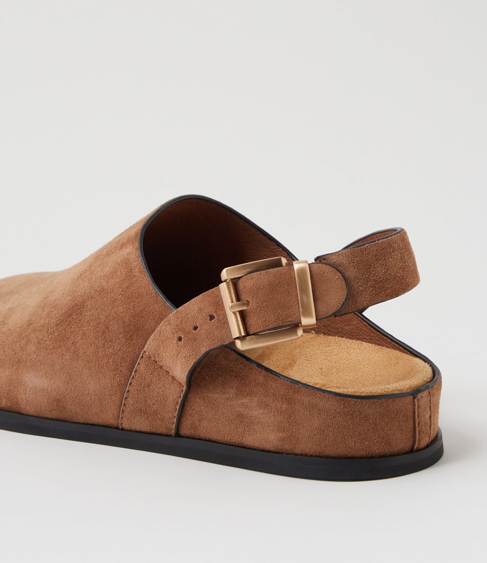 Vumina Peanut Suede Flat Shoes
