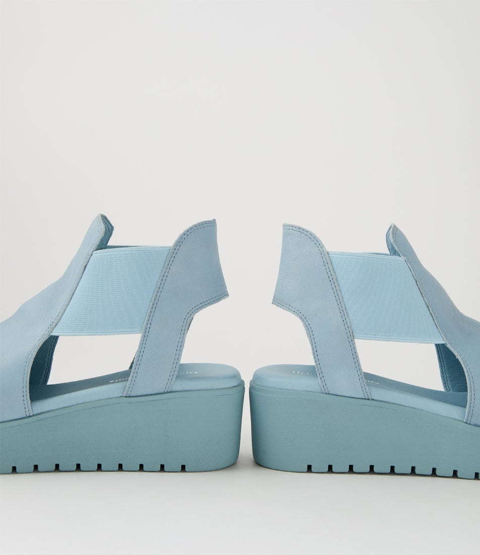 Ozie Denim Leather Sandals