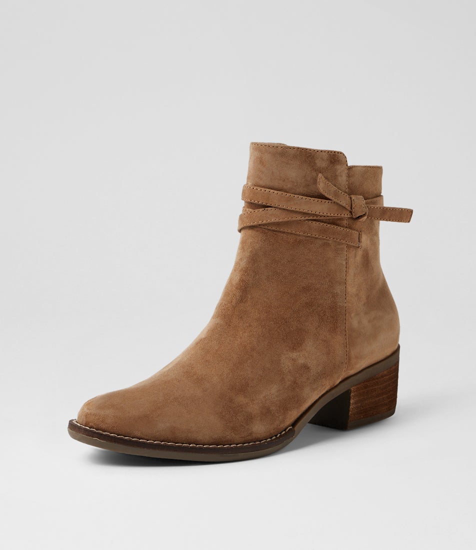 Ellon Xf Light Choc Suede Ankle Boots