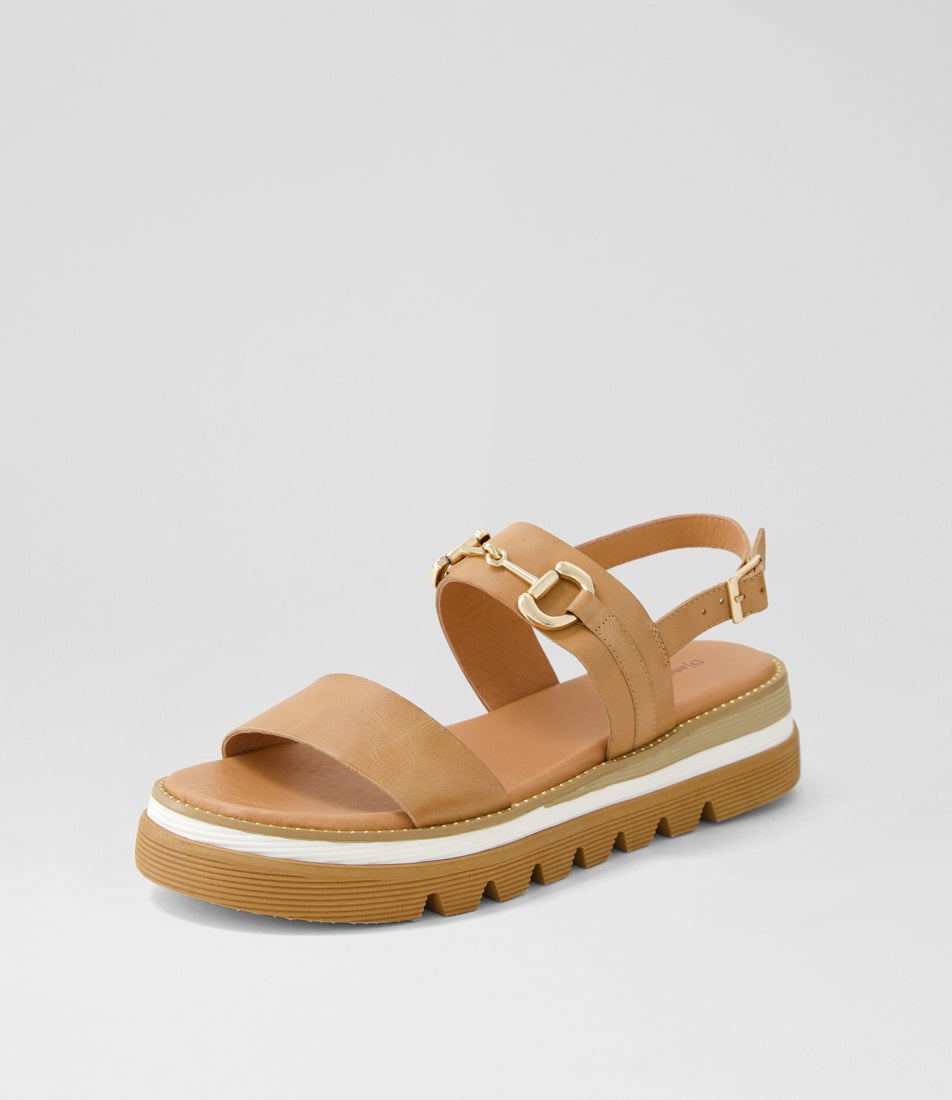 Sabri Tan Leather Sandals