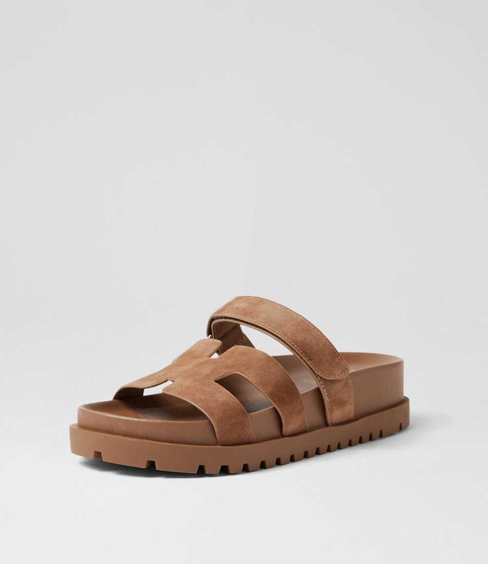 Upstate Light Choc Suede Sandals