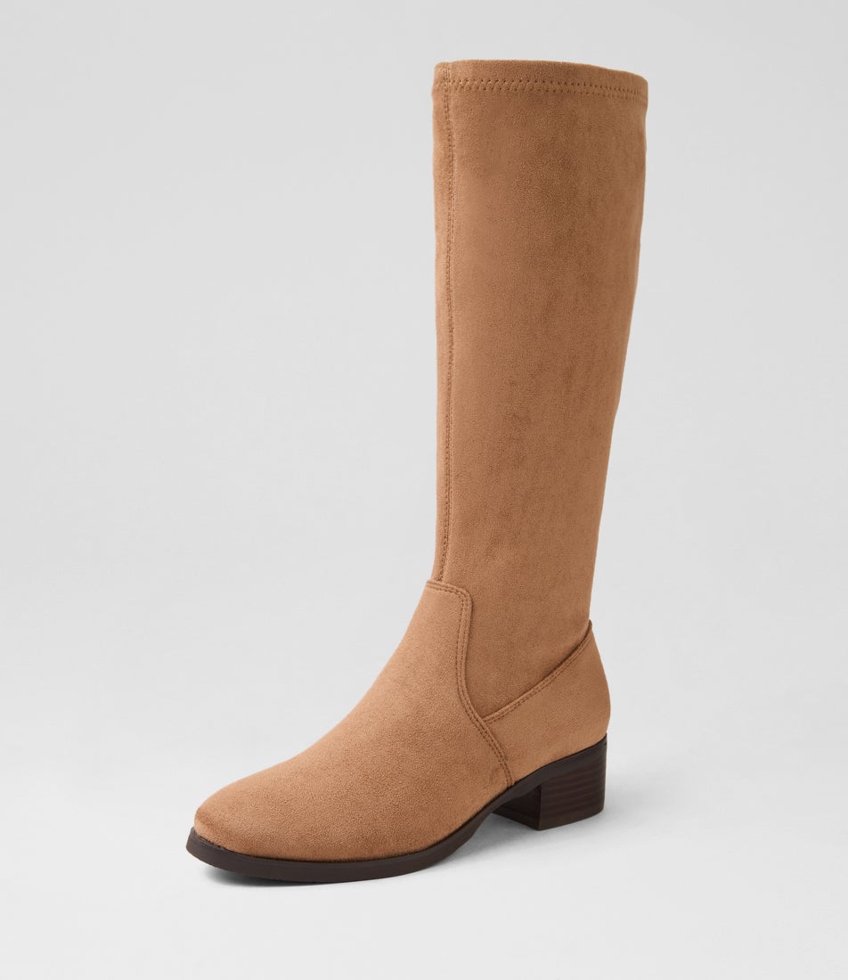 Tenner Light Choc Stretch Microsuede Knee High Boots Tenner Light Choc Stretch Microsuede Knee High Boots
