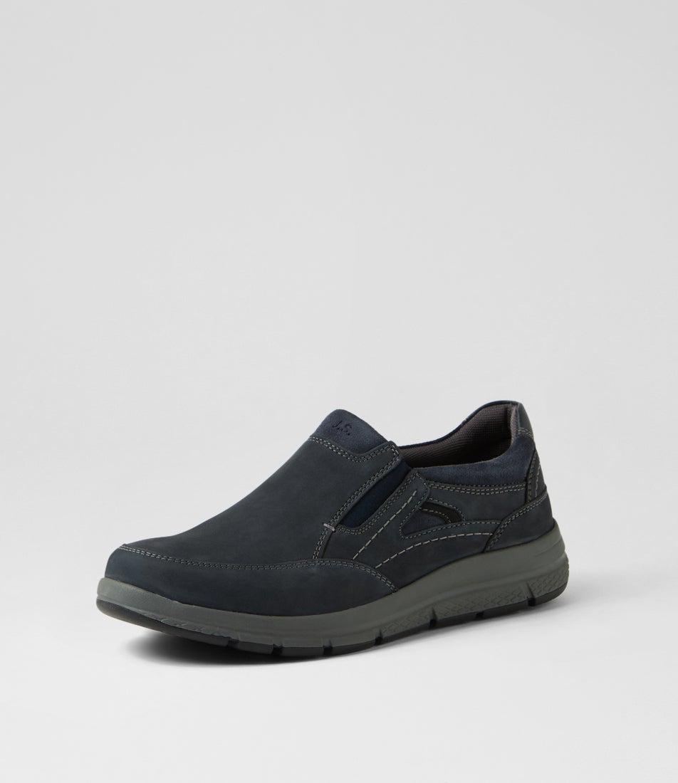 Giuseppe 09 Indigo Nubuck Flat Shoes
