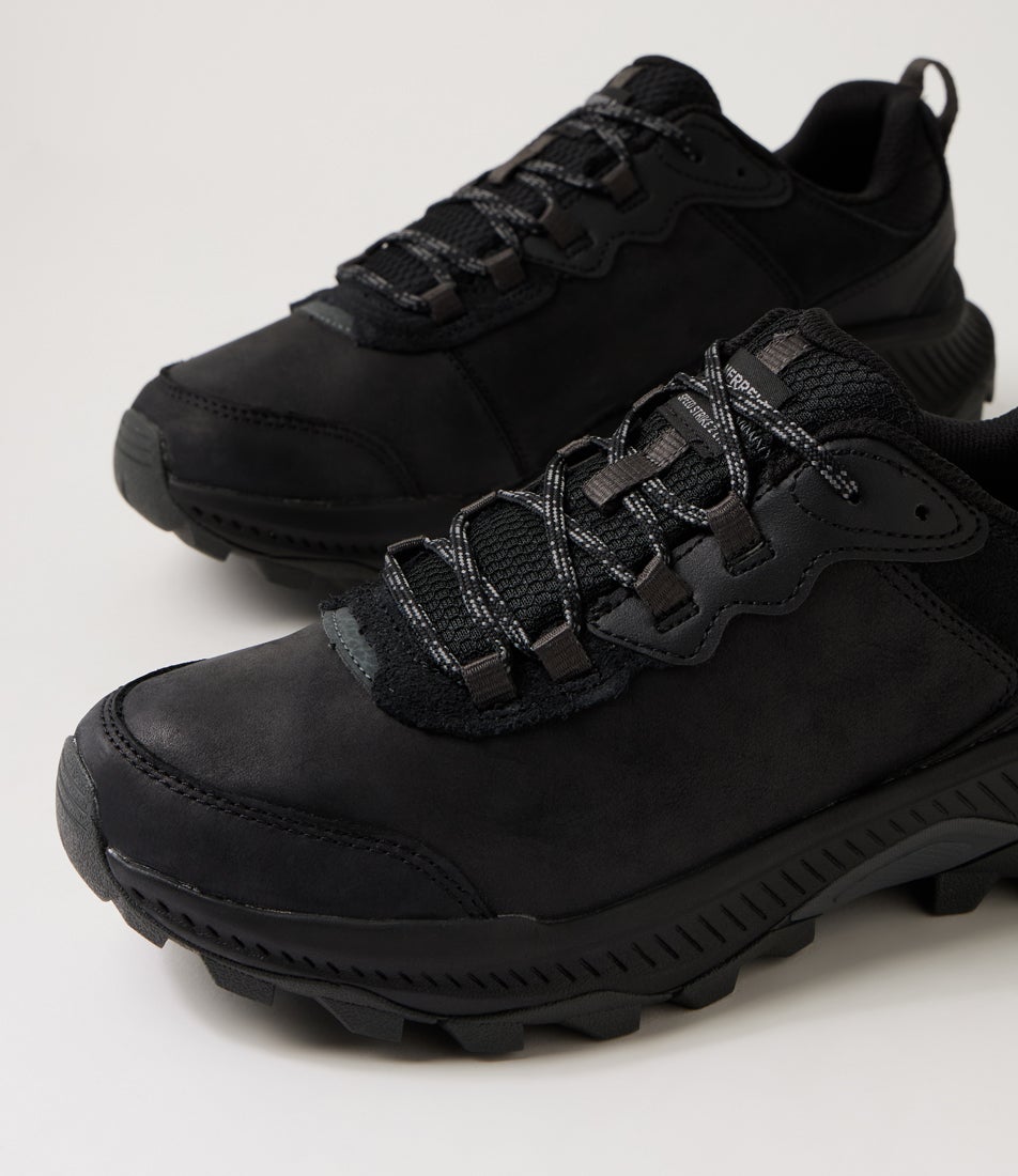 Speed Strike 2 W Black Leather Sneakers