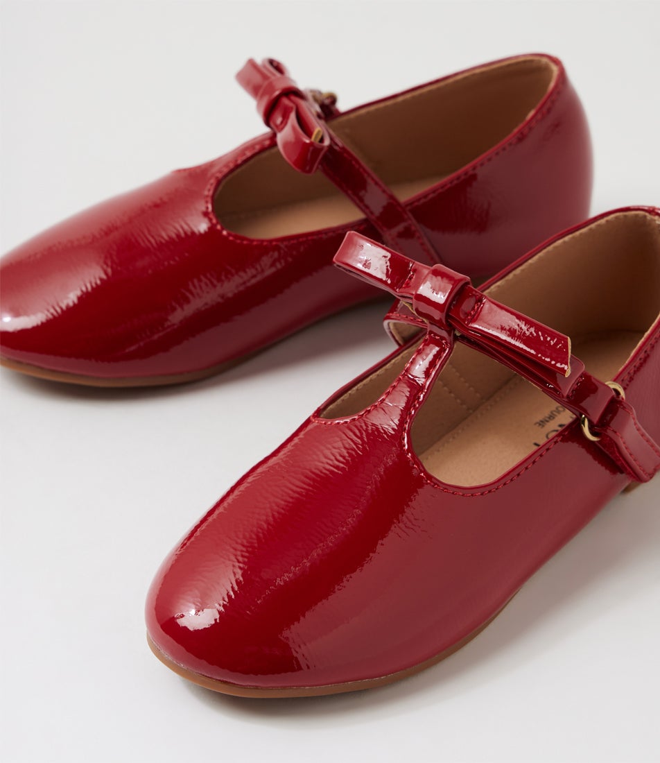 Aria Ballet Toddler Red Patent Leather Flat Shoes