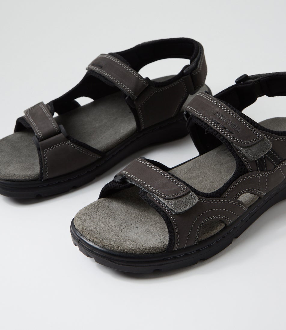 Marlon 06 Asphalt Kombi Leather Sandals