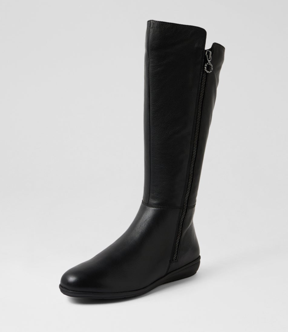 Fillies Black Leather Knee High Boots Fillies Black Leather Knee High Boots