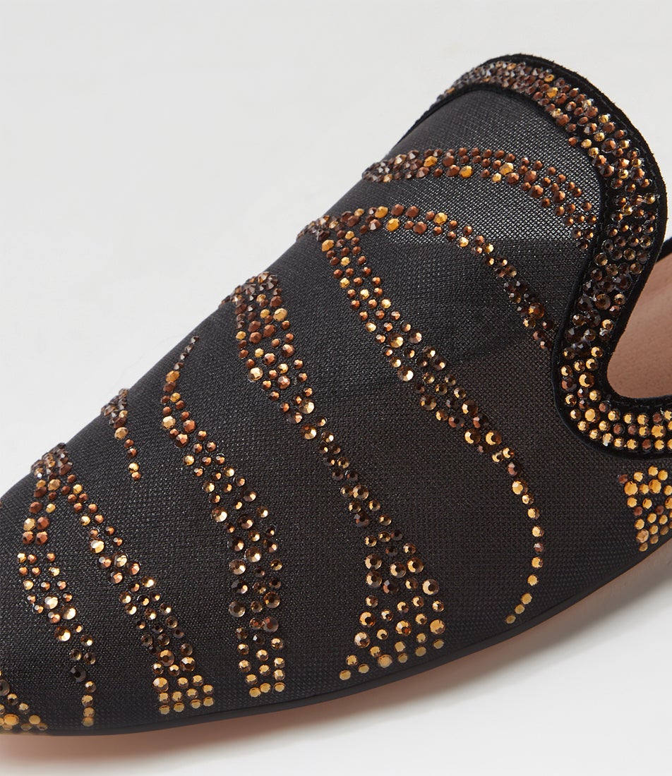 Avida Black Bronze Multi Flat Shoes