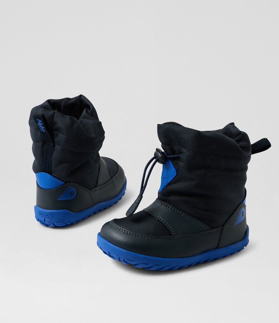 Su Paden Wp Toddler Navy Leather Ankle Boots