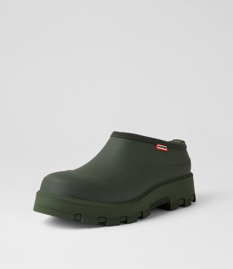 Elements Clog Dark Olive Rubber Flat Shoes