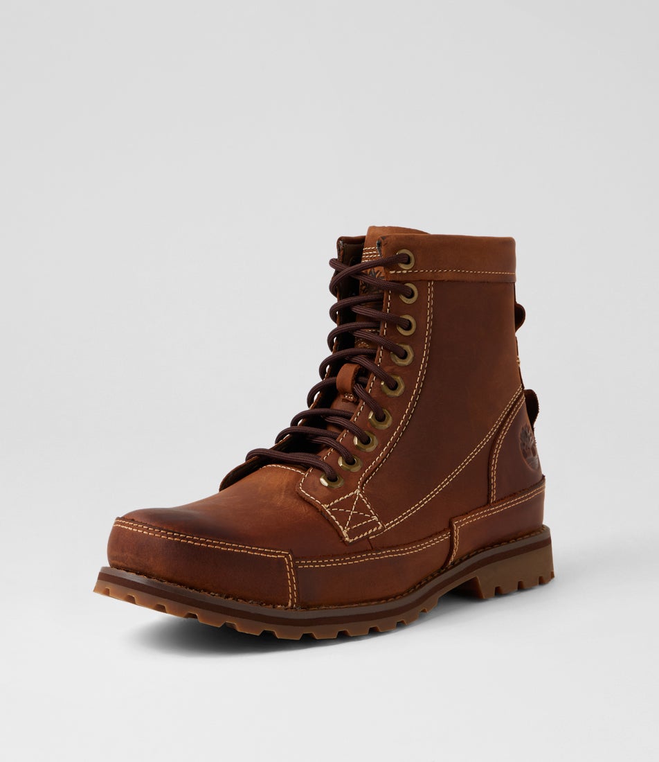 Originals Mid Lace Boot Medium Brown Leather Lace Up Boots