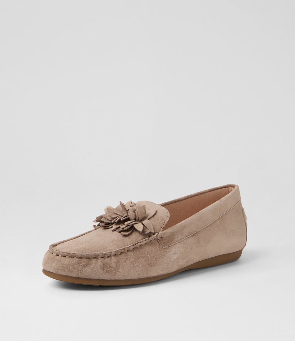 Errin Stone Suede Flat Shoes