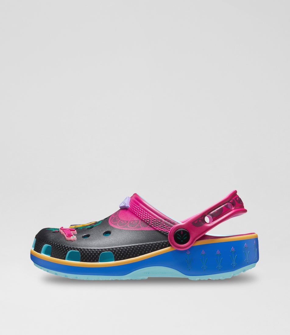 Frozen Elsa Clog Toddler Black Blue Purple Eva Sandals