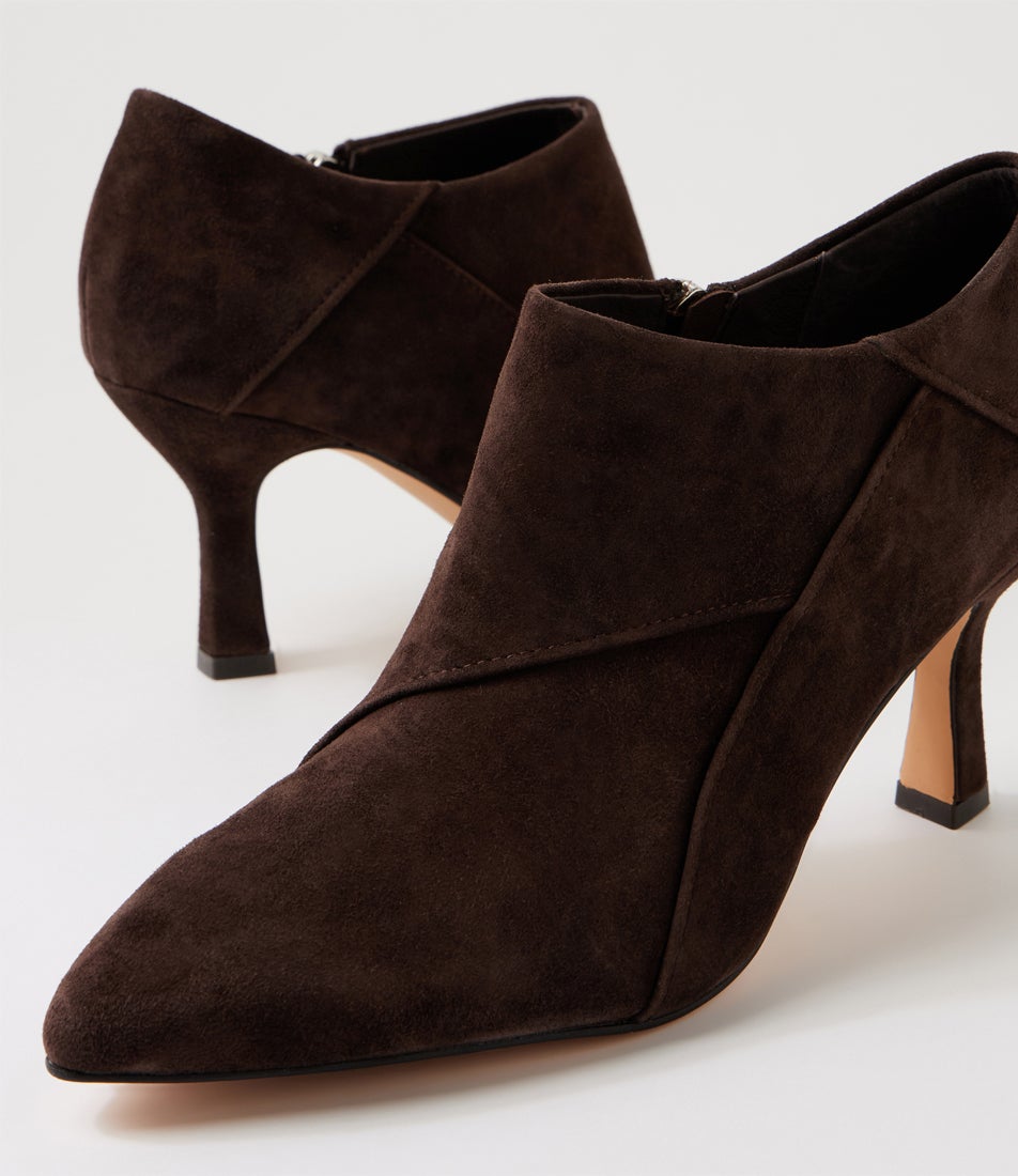 Lazel Choc Suede Ankle Boots