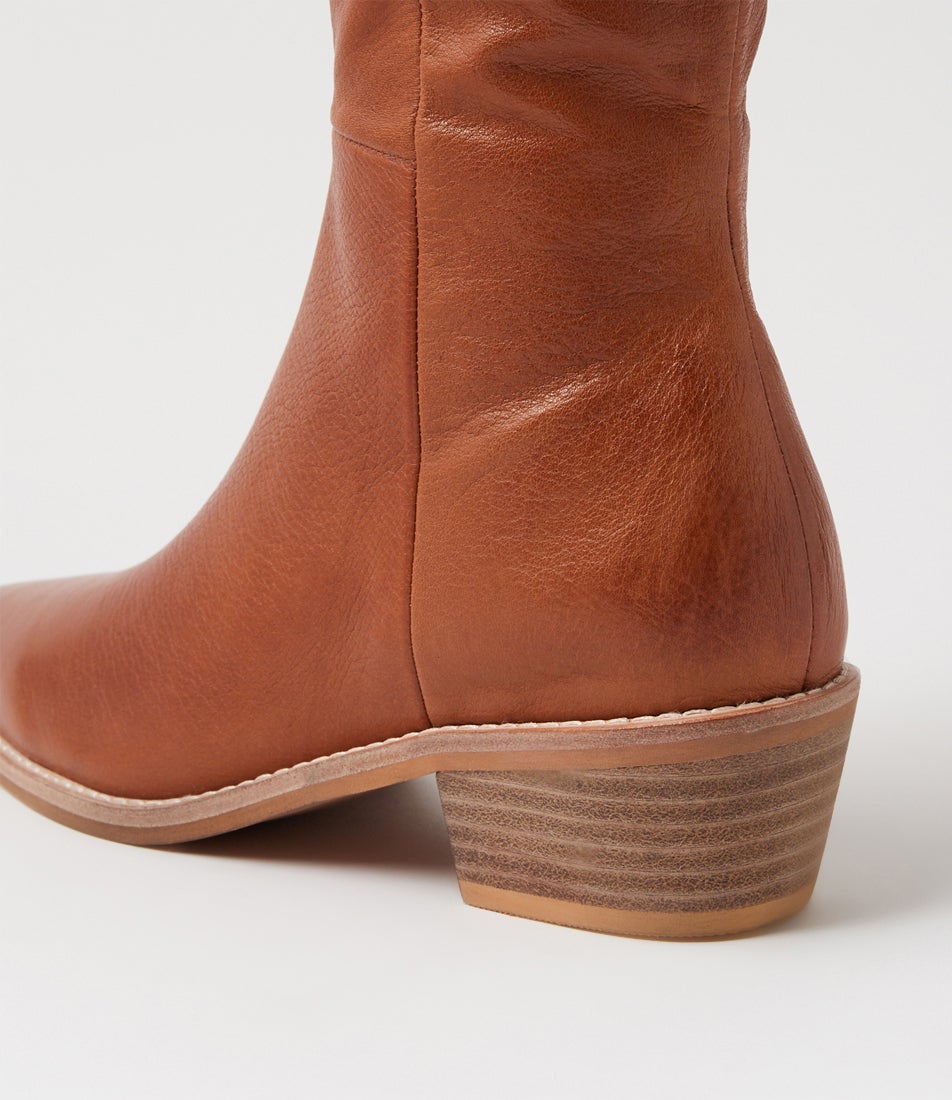 Desta Drambuie Leather Knee High Boots