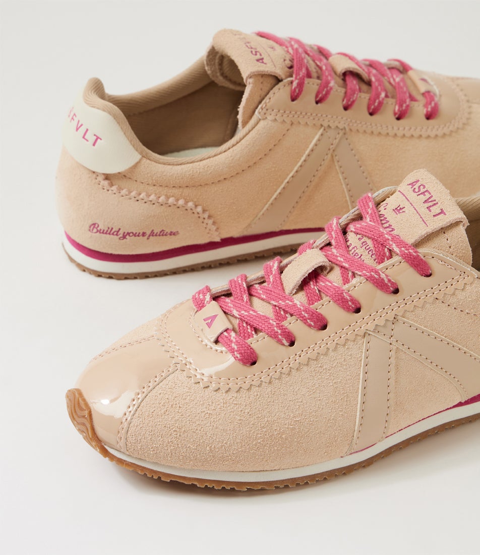 Sienna Nude Lipstick Suede Sneakers