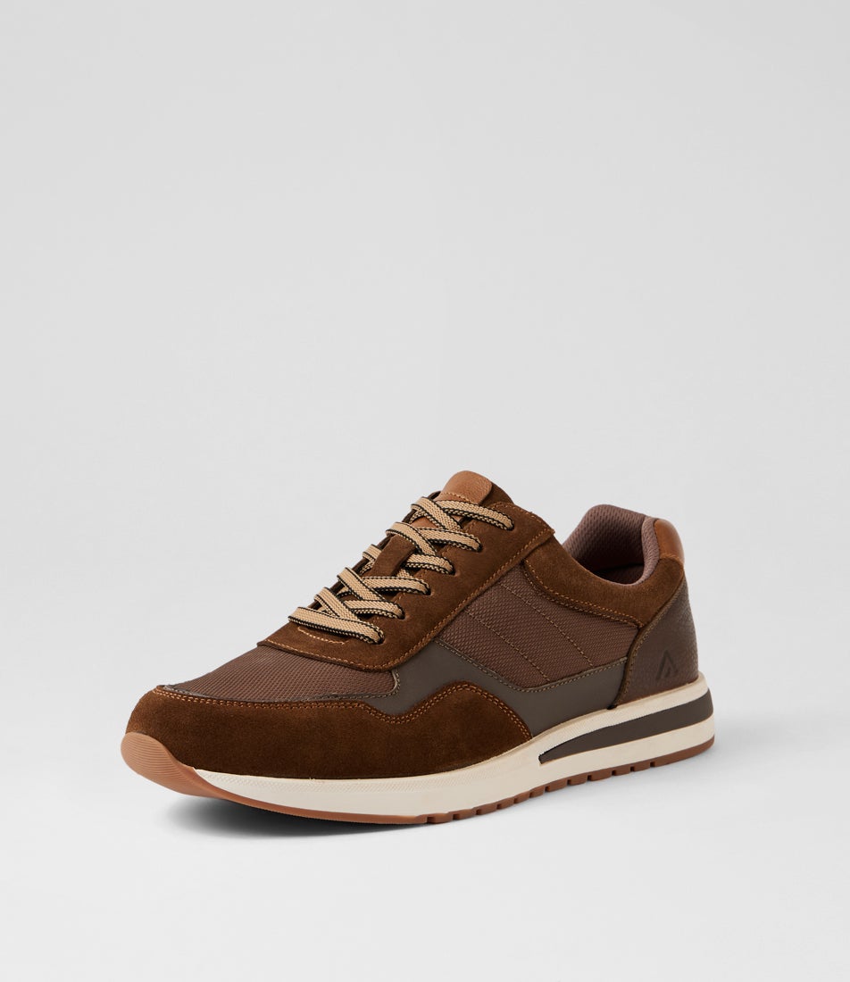 Izac Brown Suede Sneakers
