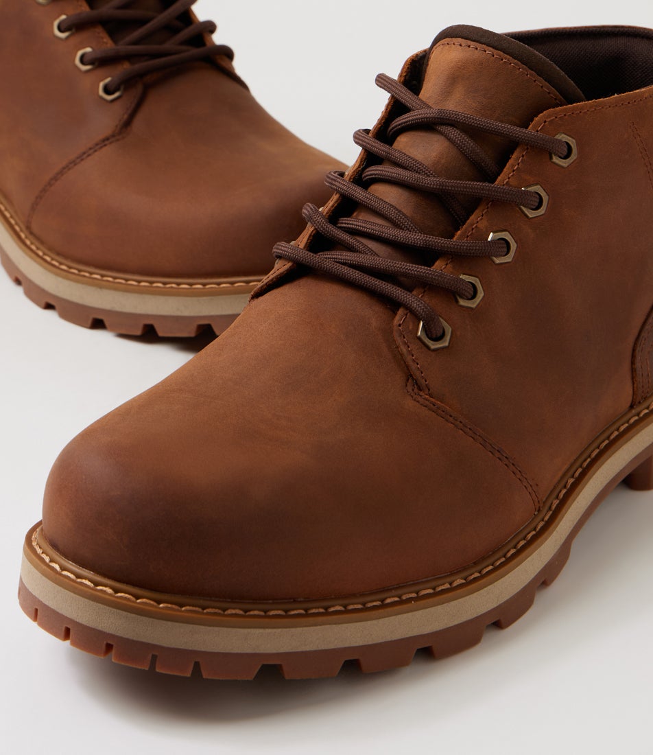 Britton Road Chukka Wp Rust Leather Lace Up Boots
