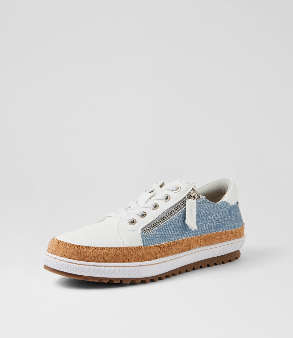 Gimmor White Denim Sneakers Gimmor White Denim Sneakers