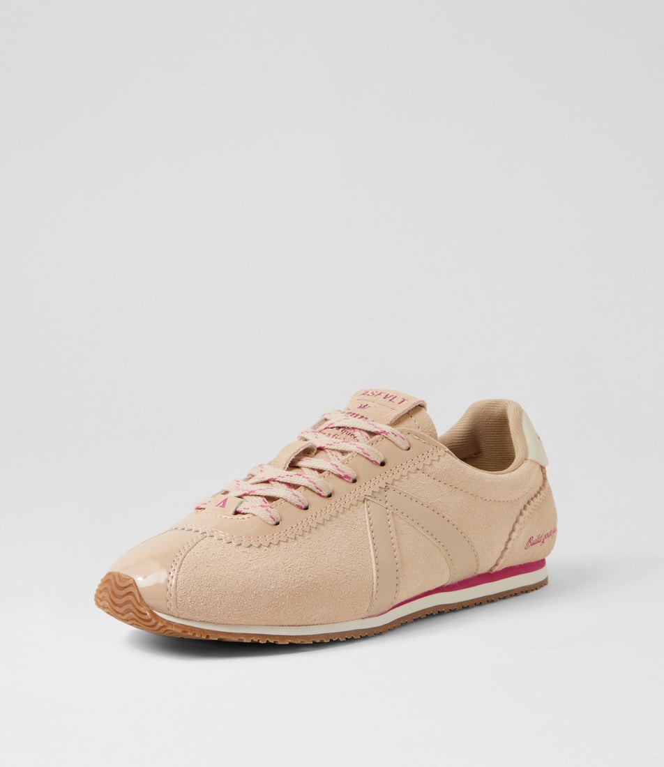 Sienna Nude Lipstick Suede Sneakers