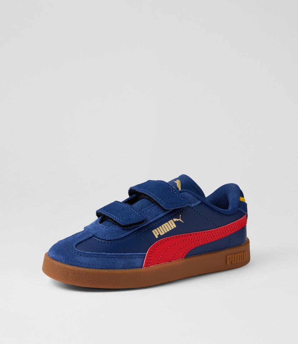 Club 2 Era Junior Blue Jewel Red Synthetic Leather Sneakers