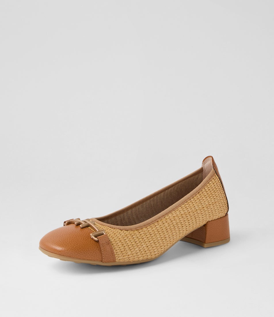 Oporto 92 Cuoio Natural Leather Heels