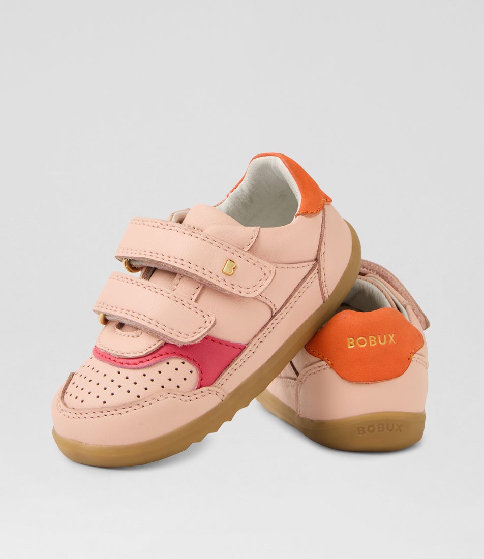 Su Hunter Toddler Cameo Rose Nasturtium Leather Flat Shoes