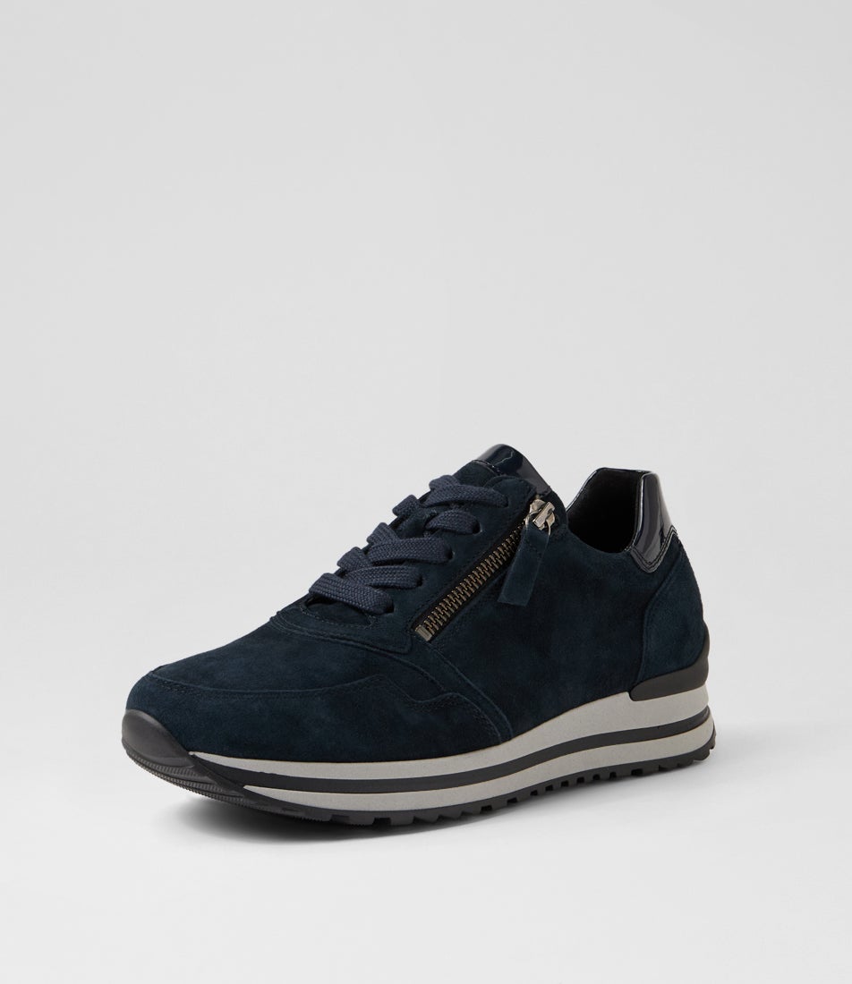 Anke Dark Blue Multi Sneakers