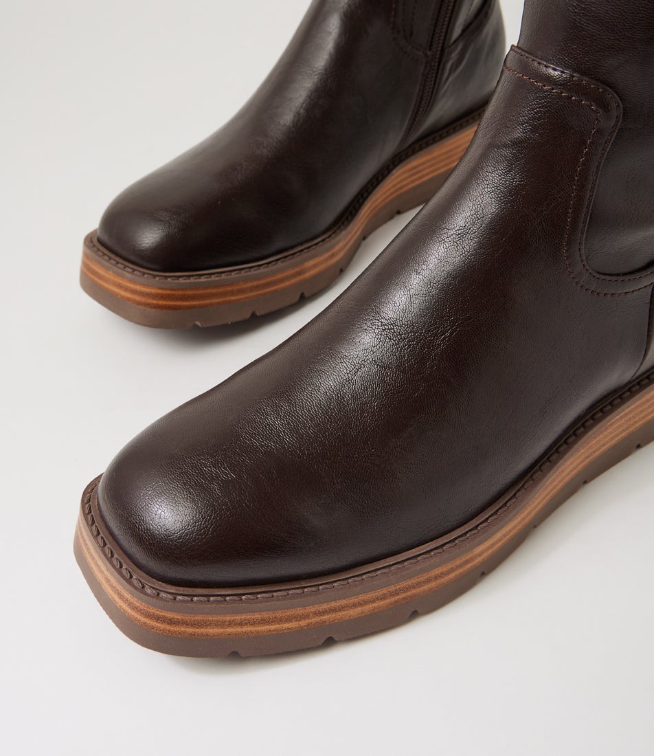 Terriny Choc Nat Stretch Knee High Boots