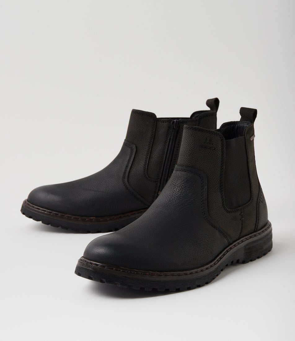 Erroll 51 Schwarz Nubuck Chelsea Boots